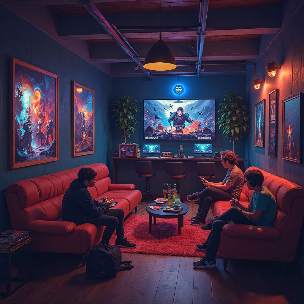 Зона відпочинку в клубі